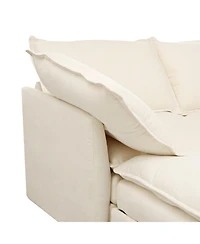 Streamdale Furniture Mirod Versatile 6-Piece Modular Sofa Bed with Storage,Stylish Faux Double-Layer Cushions,Comfortable & Durable Design,Perfect for