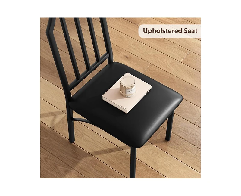 3 Pieces Dining Table Set for 2, Dining Room Table Set for 2, Small Kitchen Table for 2 with Upholstered Chairs,Dinner Table Set for 2, Kitchen Table