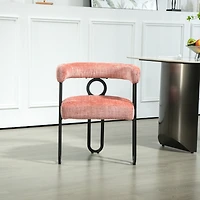 Streamdale Chenille Accent Chair for Living Room (Pink)