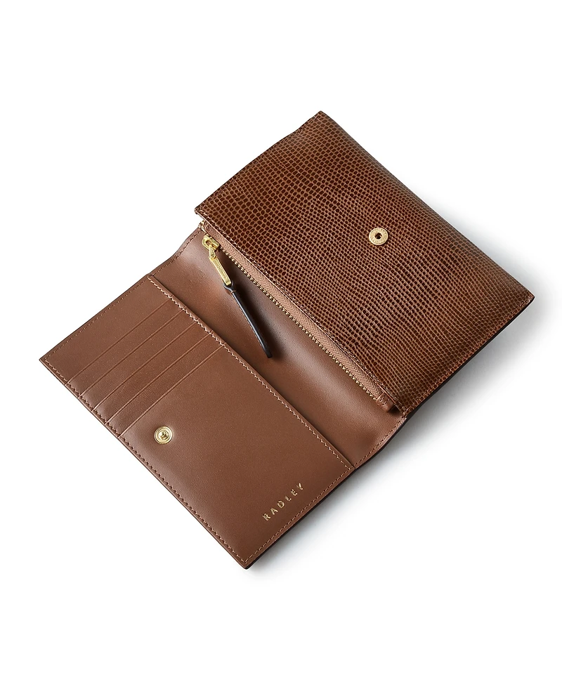 Radley London Oak Street Faux Lizard Flap Over Wallet
