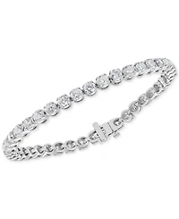 Diamond Link Bracelet (8 ct. t.w.) in 14k White Gold