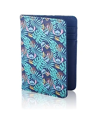 Disney Stitch Navy Hawaiian Print Passport Holder - Travel Organizer