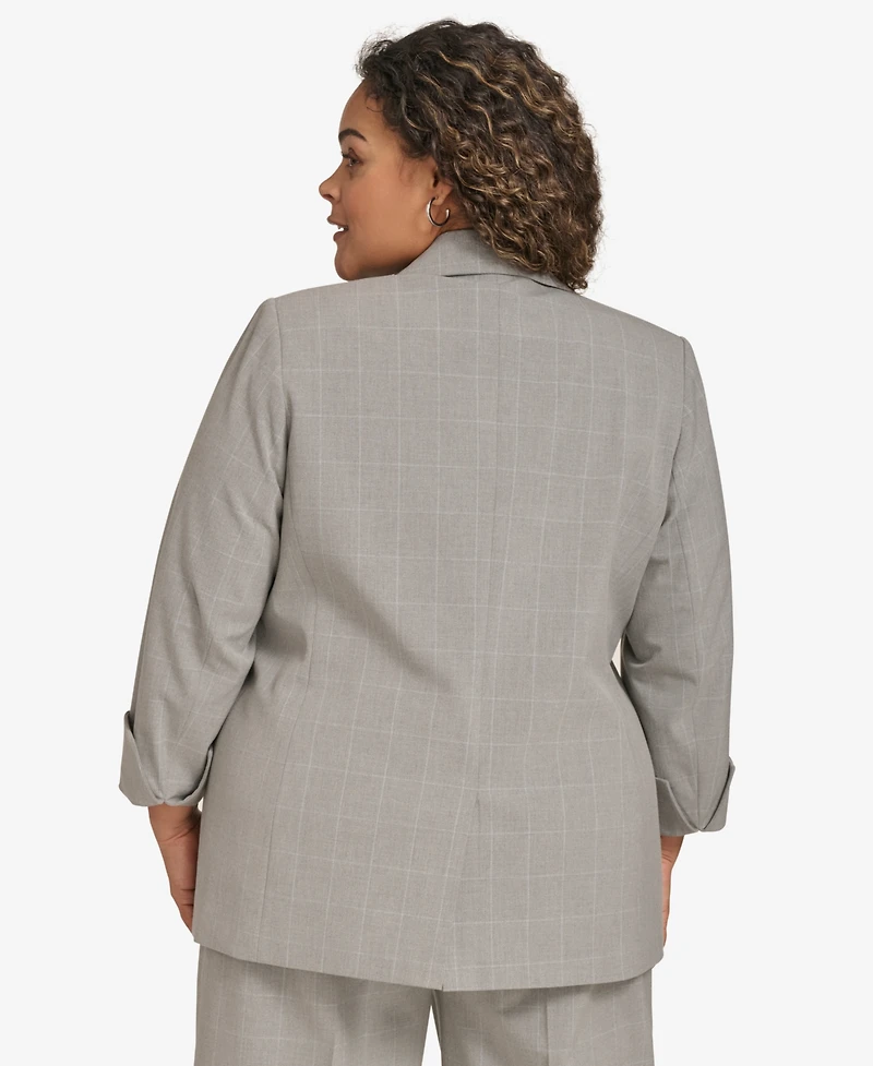 Calvin Klein Plus Size Open-Front Blazer