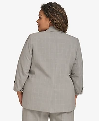 Calvin Klein Plus Size Open-Front Blazer