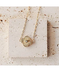 Non-Tarnishing Gold Clover Necklace