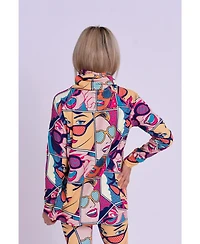 Oosc Clothing Women's High Neck Baselayer Top - Comic Book Candy