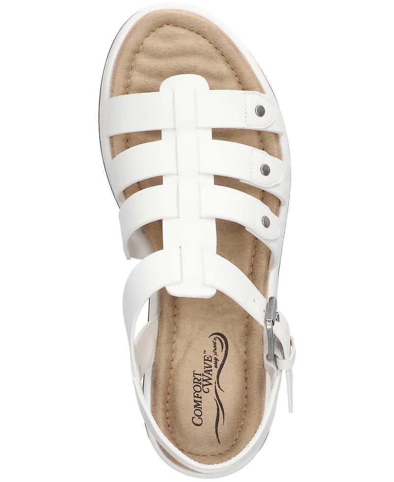 Easy Street Women's Chirp Gladiator Buckle Sandals