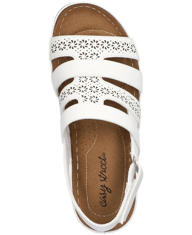 Easy Street Women's Alexi Slingback Wedge Sandals