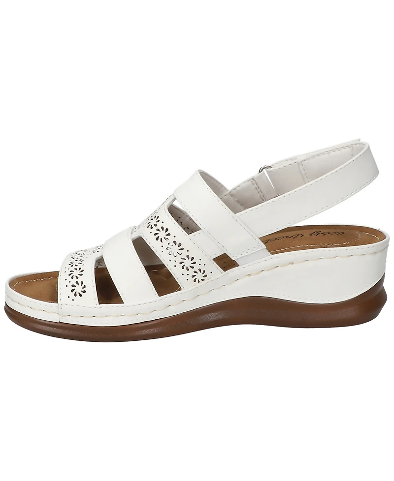 Easy Street Women's Alexi Slingback Wedge Sandals