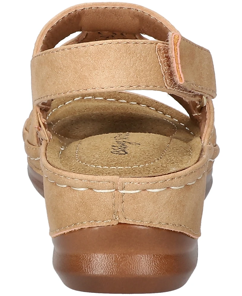 Easy Street Women's Alexi Slingback Wedge Sandals