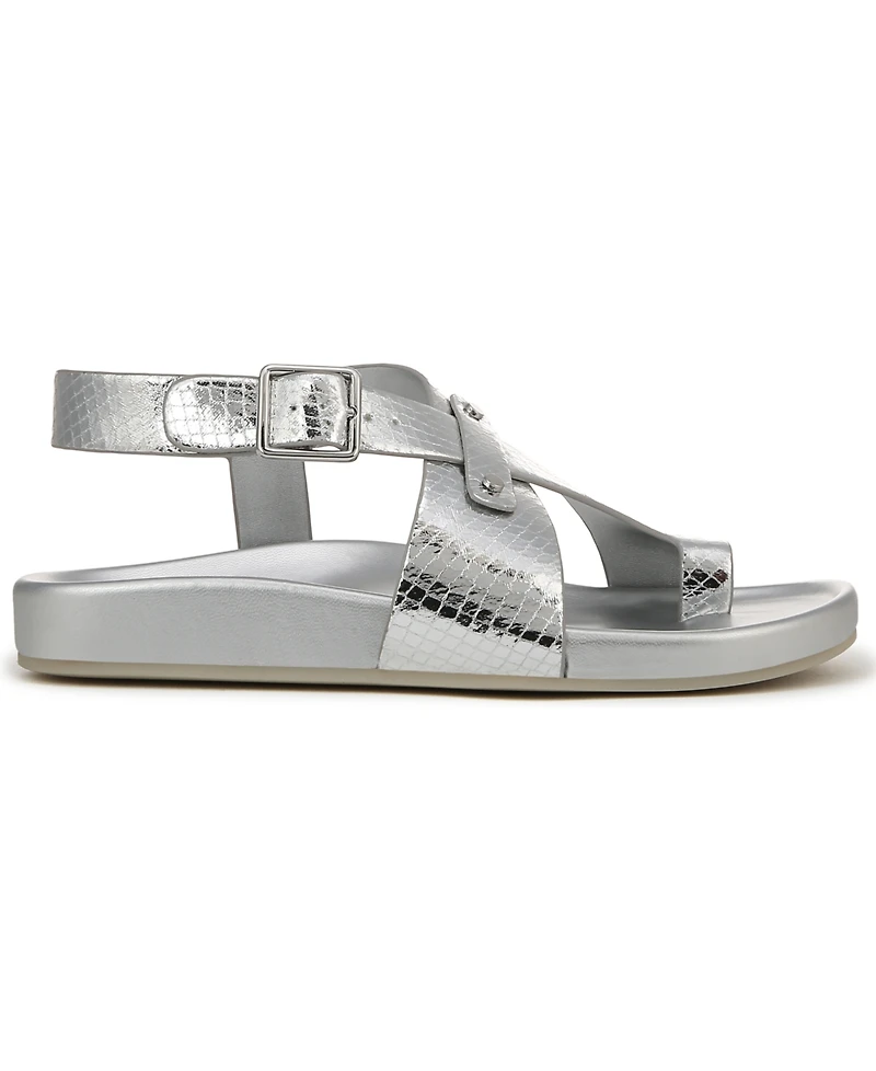 Franco Sarto Women's Blair Toe Loop Round Flat Sandals