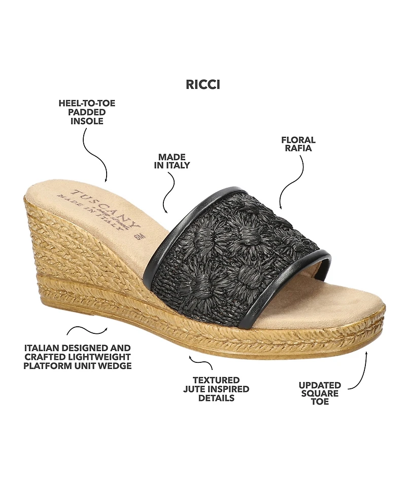 Easy Street Women's Ricci Wedge Heel Sandals