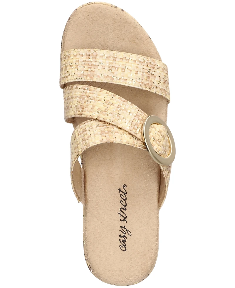 Easy Street Women's Mina Wedge Heel Sandals