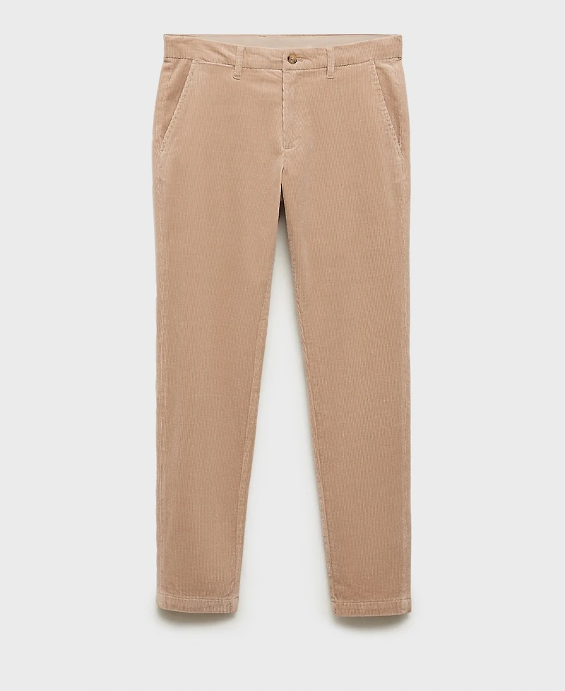 Mango Men's Slim-Fit Corduroy Pants
