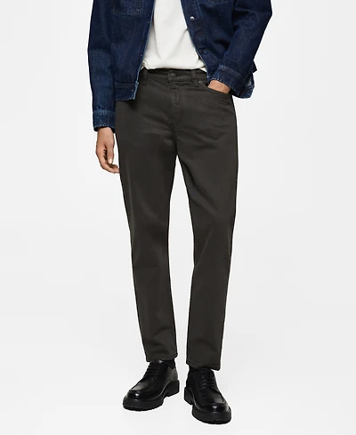 Mango Men's Ben Tapered Cropped Jeans