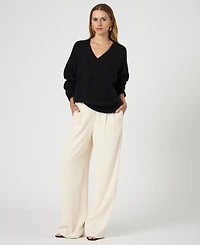 French Connection Women's Fluffy-Knit V-Neck Sweater