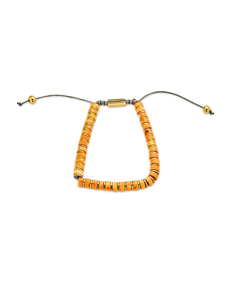 Bling Jewelry Natural Stone Retro Chakra Bolo Bracelet Adjustable