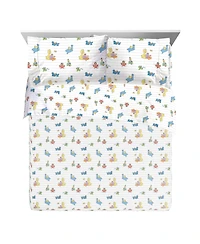 Saturday Park Sesame Street 100% Organic Cotton Kids Twin Sheet Set