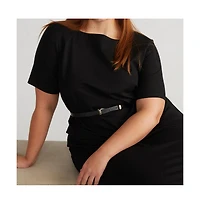 Universal Standard Women's Envelope Neck Ponte Dress