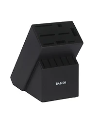 Babish High-Carbon 1.4116 German Steel 15 Piece Full Tang Forged Cutlery Kitchen Knife Block Set - Black