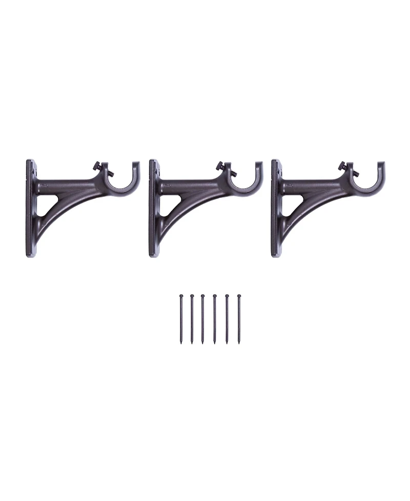 Kenney Sunderland 3/4 Inch Fast Fit Decorative Curtain Rod - Easy Installation for Stylish Windows