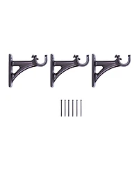 Kenney Sunderland 3/4 Inch Fast Fit Decorative Curtain Rod - Easy Installation for Stylish Windows