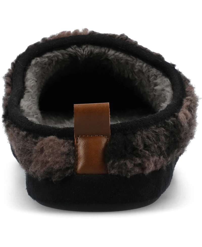 Vance Co. Men's Roland Fleece Shearling Slide Slipper