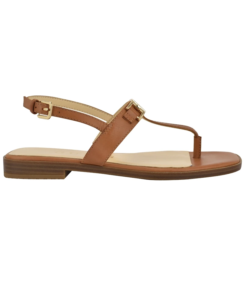Guess Women's Reality G-Elite T-Strap Flat Sandals