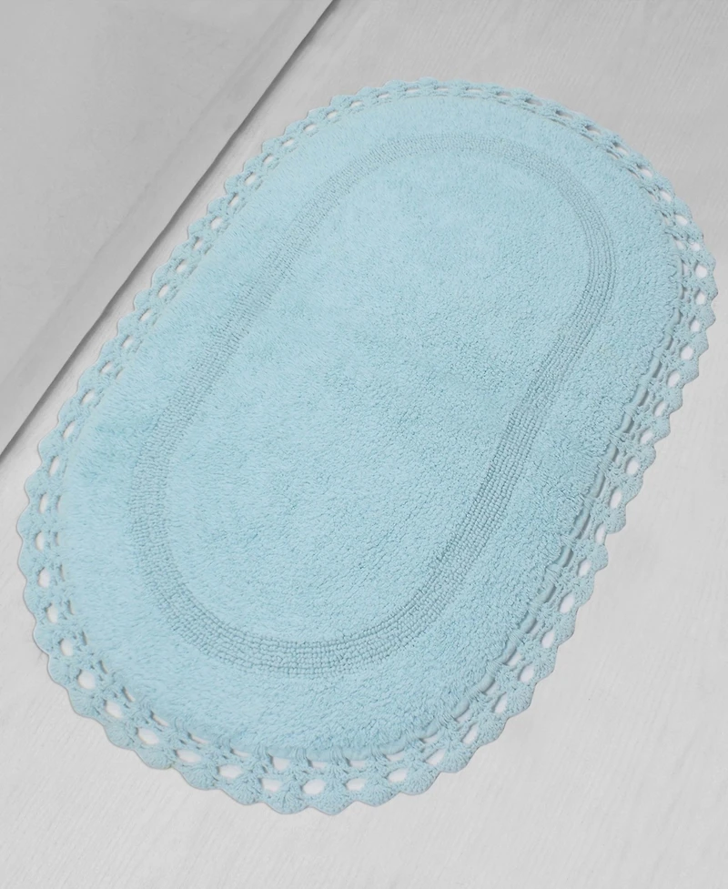 Home Weavers Hampton Crochet Reversible Bath Rug