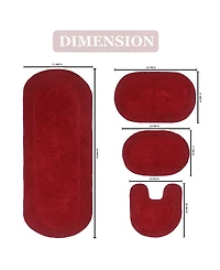 Home Weavers Double Ruffle -Pc. Bath Rug Set