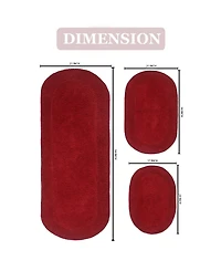 Home Weavers Double Ruffle -Pc. Bath Rug Set