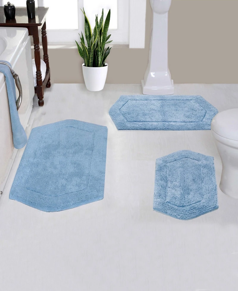 Home Weavers Waterford 3 Piece Bath Rug Set