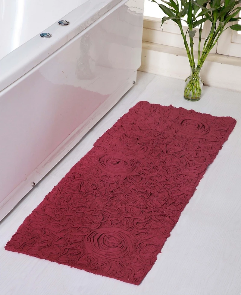 Home Weavers Bell Flower Runner Bath Rug, 21" x 54"