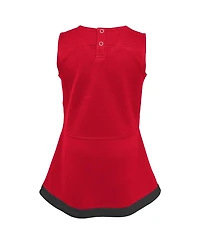 Outerstuff Big Girls Red Georgia Bulldogs Cheer Captain Jumper Dress