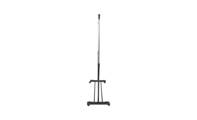 Slickblue Vertical & Horizontal Stretching Clothes Rack with Shoe Shelf - Single-Bar Design