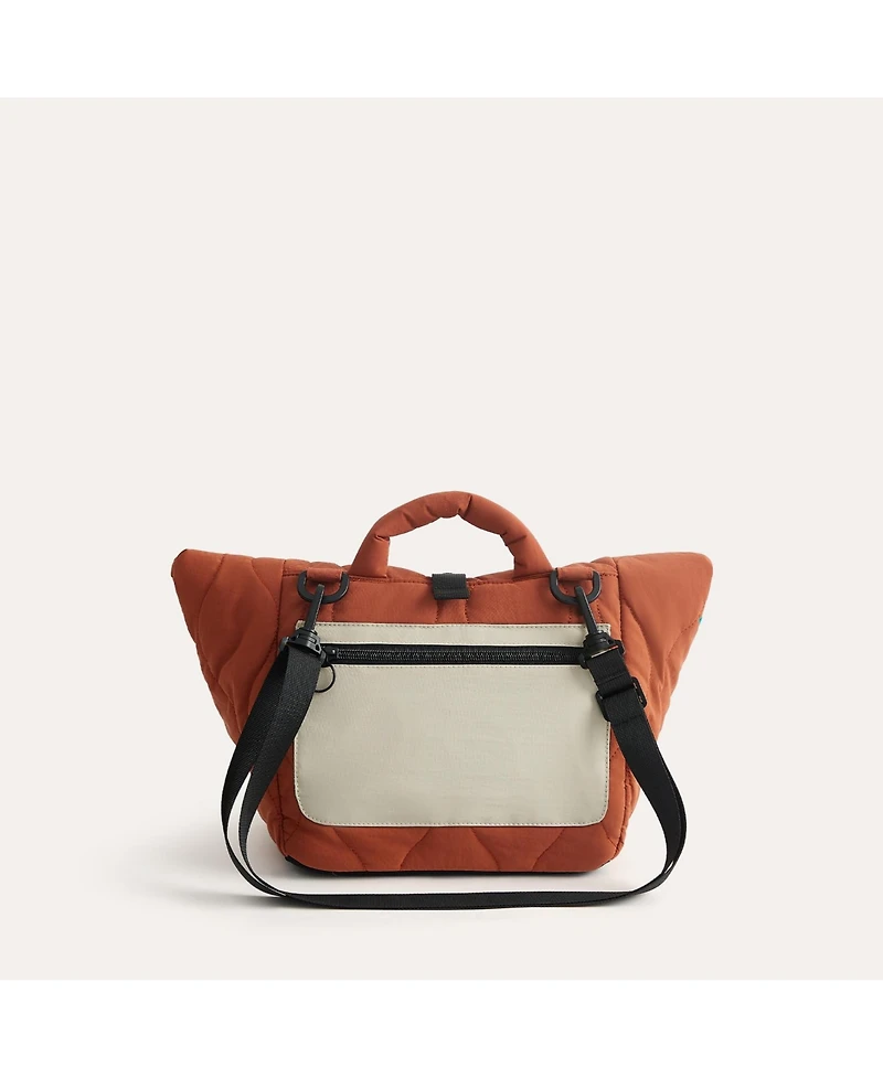 Bagsmart Walker Roll Top Lunch Bag with Adjustable Shoulder Strap Tangerine