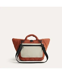 Bagsmart Walker Roll Top Lunch Bag with Adjustable Shoulder Strap Tangerine