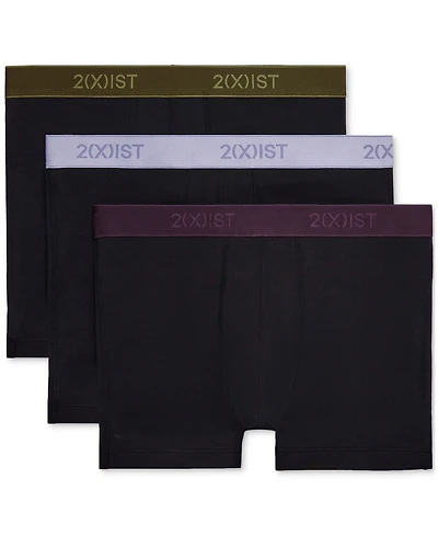 2(x)ist Men's Essential No-Show Trunks 3-Pack