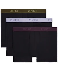 2(x)ist Men's Essential No-Show Trunks 3-Pack
