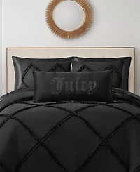 Juicy Couture Silver-Tone Rhinestone Decorative Pillow, 16" x 36"