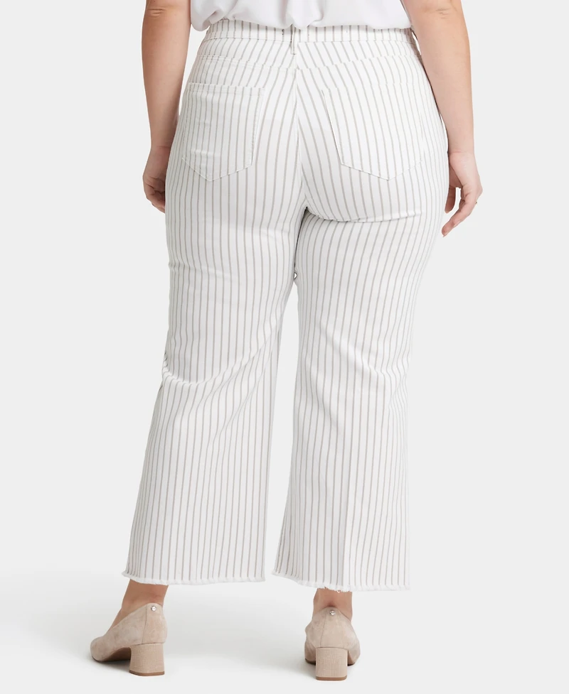 Nydj Plus Teresa Wide Leg Ankle Jeans
