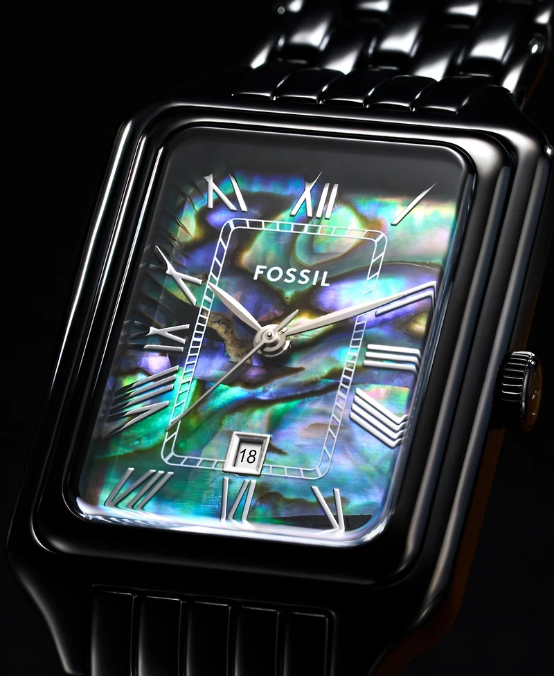 Fossil Women's Quartz Black Stainless Steel Watch 26mm