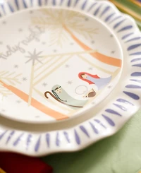 Coton Colors O Holy Night Salad Plate 4-Pc. Set, Service For 4