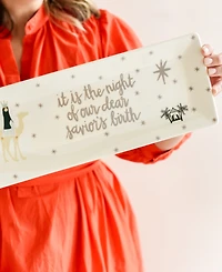 Coton Colors O Holy Night in Color Skinny Rectangle Tray
