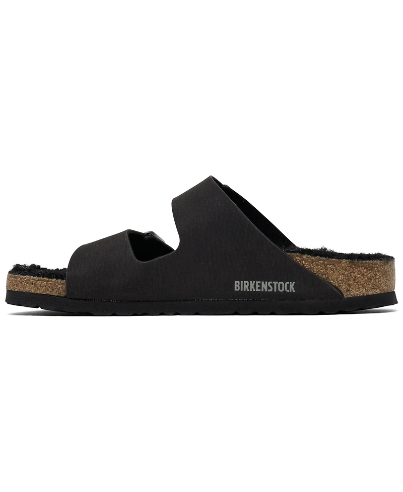 Birkenstock Women's Arizona Shearling Synthetic Sandals from Finish Line