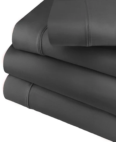 Superior 800 Thread Count Cotton Solid Deep Pocket Bed Sheet Set, Queen