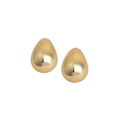 Sohi Women's The Medium Semi-Chunky Hoop Earrings