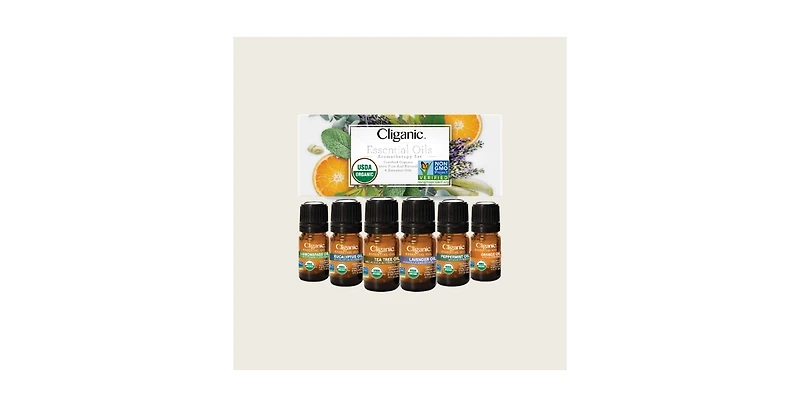 Cliganic Organic Aromatherapy Set (Top 6)
