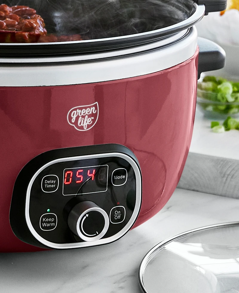 GreenLife Ceramic Nonstick Healthy Cook Duo Slow Cooker