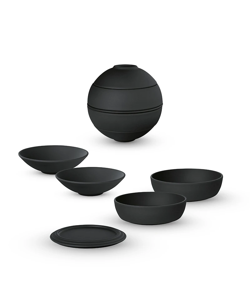 Villeroy & Boch La Petite Boule Black 5-Piece Appetizer Set